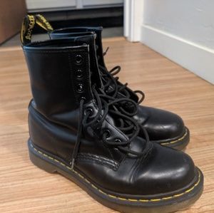 . Black Dr. Martins boots